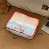Bolsa de almacenamiento de malla amarilla con rejilla, organizador portátil de ropa para viajes, bolsa de almacenamiento organizadora para equipaje, ropa interior y zapatos