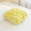 Cojín Decorativo Color Crema, Cojín de Color Sólido, Cojín para Asiento de Oficina, Cojín para Siesta de Lujo Ligero, Cojín Cómodo, Cojín Tejido de Sanación para Asiento