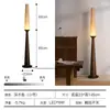 Nueva lámpara de pie estilo vintage para sala de estar junto al sofá, con diseño estético de la dinastía Song, madera maciza artística, lámpara de dormitorio de ambiente de alta gama
