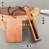 Colgante de Madera de Azufaifo Natural con Apertura Lateral, un Amuleto Protector que Puede Contener un Papel de Dibujo, Colgante de Madera Exquisito para Uso Taoísta