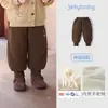 [Nuevo Producto] Pantalones de Chándal para Niños Invierno Nuevo Estilo Pantalones para Niñas con Forro Polar Pantalones Jogger Gruesos para Niños de 5 Años Bebé