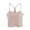 Camiseta Deportiva sin Mangas para Mujer con Almohadillas en el Pecho, Adecuada para Usar en Capas o Sola, Nueva Camiseta Deportiva Racerback para Fitness, Top Adelgazante