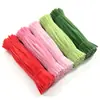 Palitos Flexíveis Materiais DIY para Buquês Artesanais, Tiaras, Hastes Espessadas de Chenille, Palitos Flexíveis Coloridos Macaron, Feito Sob Medida pelo Fabricante