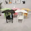 Mesa de Centro Borboleta para Casa Rack de Armazenamento de Cabeceira para Quarto Mesa Lateral para Sala de Estar Apartamento Pequeno Mesa de Centro de Plástico com Armazenamento Multicamadas
