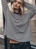 Transfronterizo 2026 Camiseta Nueva Rayada de Manga Larga Europea y Americana Primavera y Verano Casual Cotidiana Versátil Cuello Redondo Algodón Poliéster Camiseta Rayada