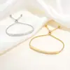 Pulsera de Moda Estilo Ins de Venta Caliente Transfronteriza, Brazalete Ajustable Curvo Incrustado con Diamantes y Circonia Microincrustada, Accesorio Versátil, Venta al por Mayor