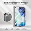 Adecuado para iPhone Duo: funda de teléfono magnética plegable con acabado electrochapado brillante, película protectora integrada y diseño a prueba de caídas