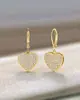Brincos Europeus e Americanos Transfronteiriços Mais Vendidos de Latão com Galvanoplastia de Ouro Real Moda Acessível Luxo Exquisito Coração Cheio de Zircônia