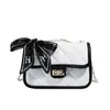 Bolso de Cadena Acolchado Estilo Chanel Versátil de Nicho, Bolso Cuadrado Elegante de Gama Alta para Mujer, Nuevo Modelo Transfronterizo 2025, Bolso de Hombro Cruzado