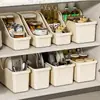 Caja de almacenamiento para ollas de cocina, caja clasificadora, tapa de olla, polea para condimentos, almacenamiento bajo el gabinete del fregadero, estante de almacenamiento multifunción