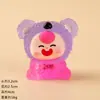 Novo Animal Cartoon Luminoso Resina Grão Fofo DIY Decoração de Mesa Pequenos Enfeites Caixa Surpresa Fofa Boneca Pequena Feita à Mão