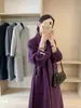 2026 Casaco de Lã Dupla Face Espesso Estilo Coreano Outono-Inverno de Alta Qualidade para Mulheres, Casaco de Lã Cashmere Suli com Gola Alta, Modelo Longo para Mulheres