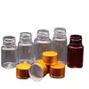 15g ml20 g 30g mlg tampa dourada e prateada frasco plástico transparente frasco pequeno frasco vazio frasco para líquido frasco de embalagem