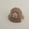 Gorro de Bebé Otoño Gorro de Pescador para Bebé Lindo Súper Lindo Ositos para Hombre y Mujer Tesoro Primavera Otoño Mes Pequeño Edad Gorro Cubeta Invierno