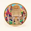 Monedas Conmemorativas Turísticas Puente del Río Yangtze Punto Escénico de Nanjing Medalla Conmemorativa Montaña Niushou Palacio Presidencial Templo Jiuming Regalos Conmemorativos