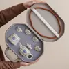 Juego de Té para Viaje al Aire Libre Tetera de Cerámica Portátil con Diseño de Loto con Cuatro Tazas y una Bandeja para Té
