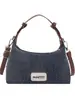 Bolso de Mano Vintage Azul Denim Tipo Dumpling para Mujer 2025 Nuevo Bolso de Hombro Cruzado de Nicho Bolso de Mano para Viajes de Negocios para Mujer Transfronterizo