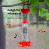 Nuevo comedero colgante para pájaros en patio exterior, comedero para colibríes anti-hormigas, comedero para colibríes, jardín