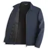 Chaquetas de Primavera y Otoño para Hombres de Mediana Edad y Mayores, Tops Casuales de Negocios para Hombres, Chaquetas Ejecutivas de Color Sólido con Solapa, Ropa Estilo Abuelo para Hombres