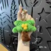 Pingentes de pelúcia estilo Instagram de cacto tropical e coqueiro, bonecas de plantas fofas, pequenos acessórios para mochilas e chaves, atacado