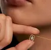Artículo de Moda Caliente Transfronterizo: Collar con Alfabeto de 26 Letras con Colgante Incrustado de Circonita, Diseño Exquisito, Accesorio de Cadena para Clavícula Personalizado