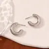 Pendientes de botón geométricos de comercio electrónico transfronterizo, pendientes de diseño simple, pendientes de personalidad de moda versátiles, de nicho, de lujo ligero, con temperamento