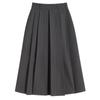 Saia plissada de terno de cintura alta estilo universitário para mulheres plus size de outono e primavera, saia versátil preta de corte A, que afina e cobre o quadril