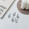 Corazón de Amor de Diamante Vintage Mariposa Estrella Luna Pájaro Enamorado Pez Pequeño Accesorios de Joyería Colgante DIY