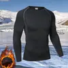 Conjunto Deportivo de Running y Fitness Primavera-Verano Transfronterizo Mallas de Compresión para Entrenamiento en Bicicleta Hombre Manga Larga Transpirable Secado Rápido Capa Base