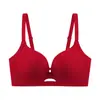 Sujetador push-up para mujer para pechos pequeños, realzando y agrandando el busto, sin varillas, levantador y anti-caída, ajustable, sujetador de alta gama