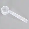 Cuchara Medidora de Plástico de Uso Diario con Escala, Cuchara para Mascarilla de Belleza, Transparente, Fondo Redondo, Fondo Plano, Duradera, Se Puede Imprimir con Logo