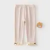 Pantalones de Bebé Primavera y Otoño Estilo Nuevo Leggings para Niñas Pantalones Largos para Niños Encaje Dulce Versátiles Acanalados Leggings de Primavera y Otoño