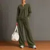 2026 Moda Femenina Europea y Americana Transfronteriza Otoño Nueva Colección Casual Color Sólido Cuello Alto Sudadera Cardigan y Conjunto de Pantalones de Pierna Ancha