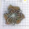 Parche Decorativo de Flor 3D Full Diamond con Pétalos de Pedrería para Ropa DIY Accesorios de Decoración Venta al por Mayor