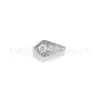 Piercing de Titânio F136 para Orelha com Zircônia Inlaid em Formato de Losango Triangular, Joia para Body Piercing em Liga de Titânio G23, Atacado em Estoque