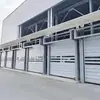 Taller de Fábrica Puerta Rápida Dura Turbo Sensor Automático Puerta Elevable Aleación de Aluminio Rodillo Espiral Puerta Enrollable Antirrobo