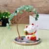 Árbol de Dinero de Cristal y Adornos de Gato de la Suerte, Decoraciones para el Hogar y la Oficina, Fabricante Mayorista de Árboles de Dinero de Cristal
