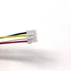 Linha terminal XH-4P espaçamento 2. Concha de plástico branca fêmea 54mm fio de flor fio eletrônico