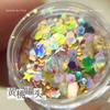 Nuevas Lentejuelas Estrellas de Color Mágico para Uñas Mixtas Mariposa Parche de Estrellas con Brillo Polarizado Suave Decoración de Uñas