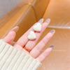Pendientes de Perla Dongdaemun Coreanos Pendientes de Borla para Mujer Ins Geométricos Exagerados Retro Pendientes de Temperamento Europeo y Americano