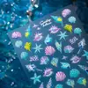 Cyansea Popular Transfronterizo Fantasía Concha, Estrella de Mar, Caracola Pegatinas para Decoración de Uñas DIY Teléfono y Agenda