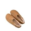 Zapatos Bocken Retro Feos Lindos de Cuero Genuino de un Pedal Otoño/Invierno 2024 Nuevos Zapatos Cálidos Suaves con Suela de Felpa para Usar de Forma Perezosa