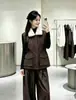 2733 Chaleco Chaqueta de Otoño e Invierno para Mujer con Cuello Grande de Piel, Cintura con Cordón, Estilo Ropa de Trabajo, Forro de Felpa, Chaqueta Cálida sin Mangas