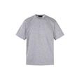 Camiseta Retro Americana con Empalme en el Hombro Derecho para Hombre y Mujer en Verano Pesada Cleanfit Manga Corta Escote Pequeño Color Puro Media Manga