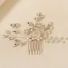 Set de Horquillas Nuevas para Novia Transfronterizo Horquilla Tejida a Mano con Pedrería y Perlas Peineta para Boda Foto de Boda Xiuhe Tocado de Novia