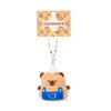 Chaveiro Pingente Capivara de Pelúcia Pão Boneca Fofa Pingente para Mochila Escolar Pequeno Ornamento Boneca Venda por Atacado