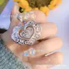 Colgante de Corazón Dinámico de Fortuna en Plata Pura, Colgante de Collar de Moda y Versátil al por Mayor