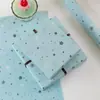 Papel de Regalo Menta Mambo Estrella, Papel de Empaque Fresco y Sencillo Estilo Ins, Papel de Regalo DIY para Decoración de Regalos Navideños
