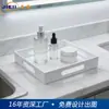 Bandeja acrílica blanca de alta gama transfronteriza para banquetes de restaurante, caja expositora de frutas, caja de almacenamiento de escritorio para estudio y dormitorio