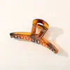 2025 Novo Prendedor de Cabelo Cruzado Grande 13cm Cor Pura Prendedor de Cabelo da Nuca Doce e High-End Prendedor de Tubarão